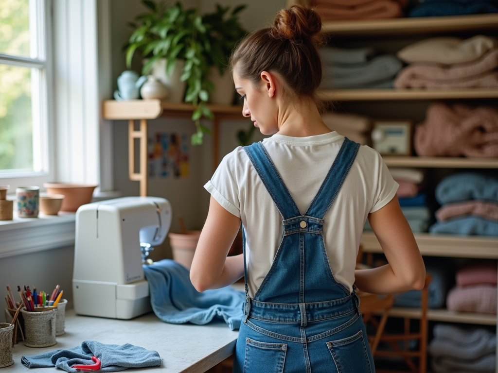 ecodecohouse.ro | Cum să îți faci singură ajustări la salopeta din denim pentru femei